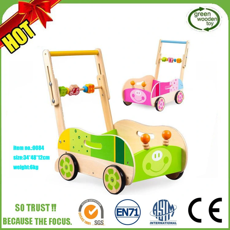 DIY Wooden Educational Multifunctional Baby Walker Toys