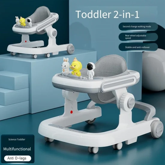 Новая современная игрушка-толкатель для малышей, транспортное средство, сиденье и стоянка, защита от переворачивания ног, защита от опрокидывания, музыка, многофункциональные ходунки