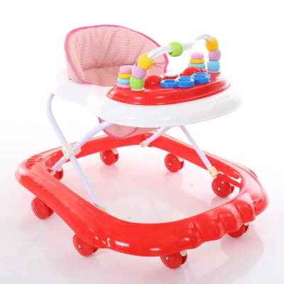 CE вращающиеся на 360 градусов портативные безопасные прогулочные игрушки для малышей детские складные ходунки с тормозом