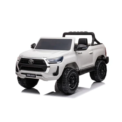 Лицензированные автомобили Toyota Hilux Ride на аккумуляторной батарее 24 В, игрушки для детей, электромобили